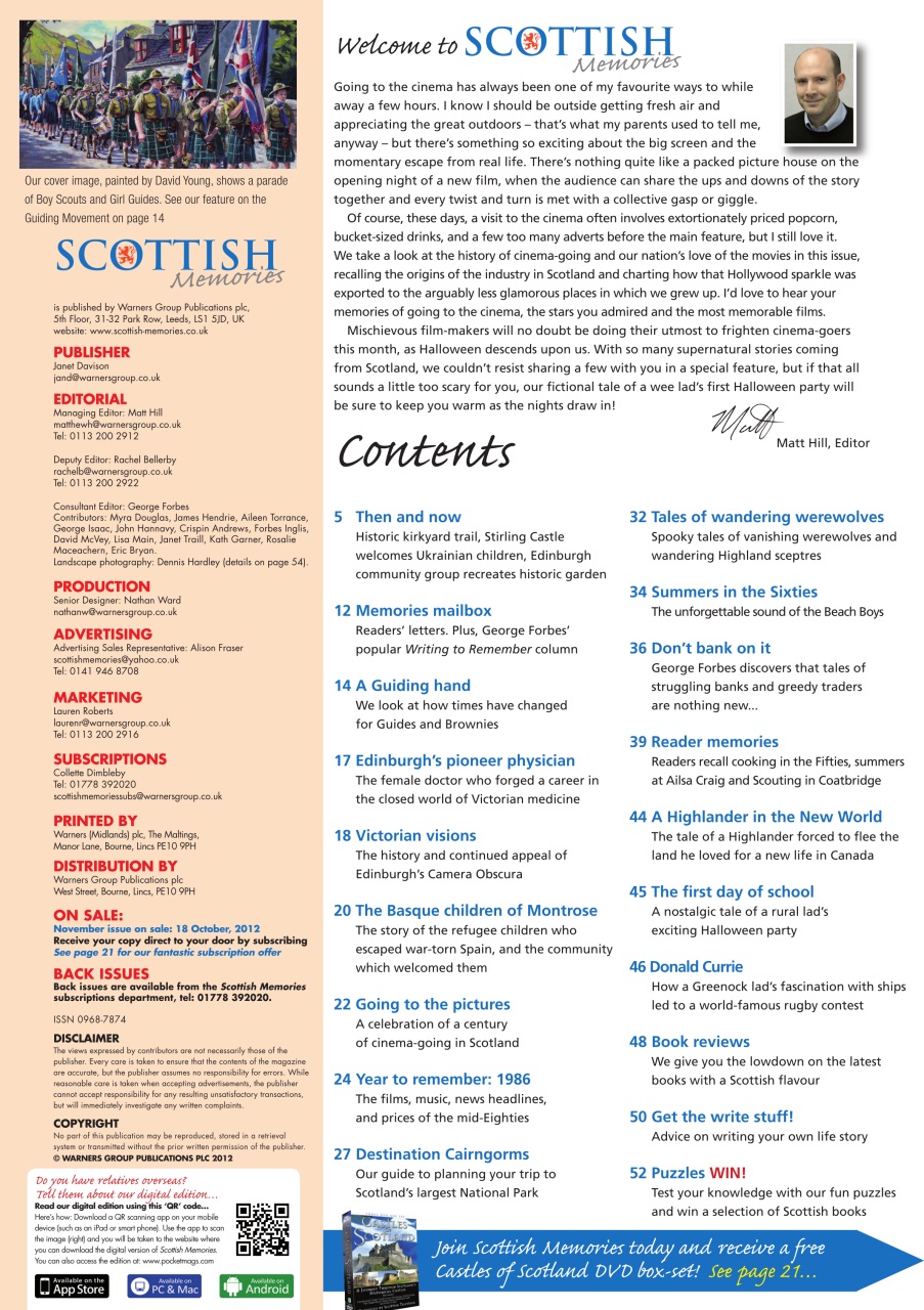 Scottish Memories Preview Pages