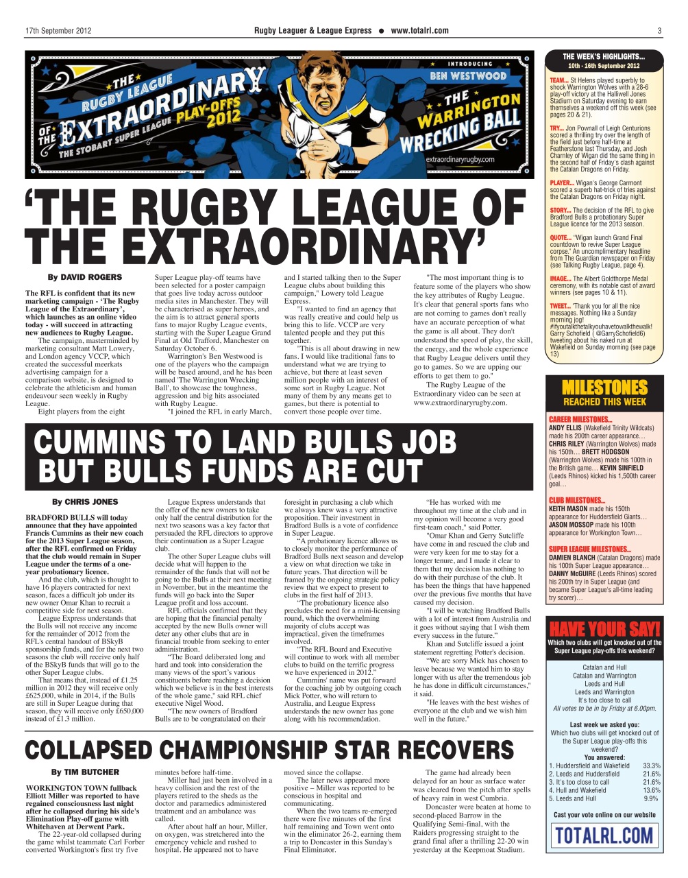 League Express Preview Pages