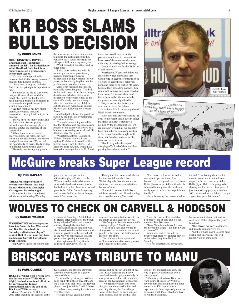 League Express Preview Pages