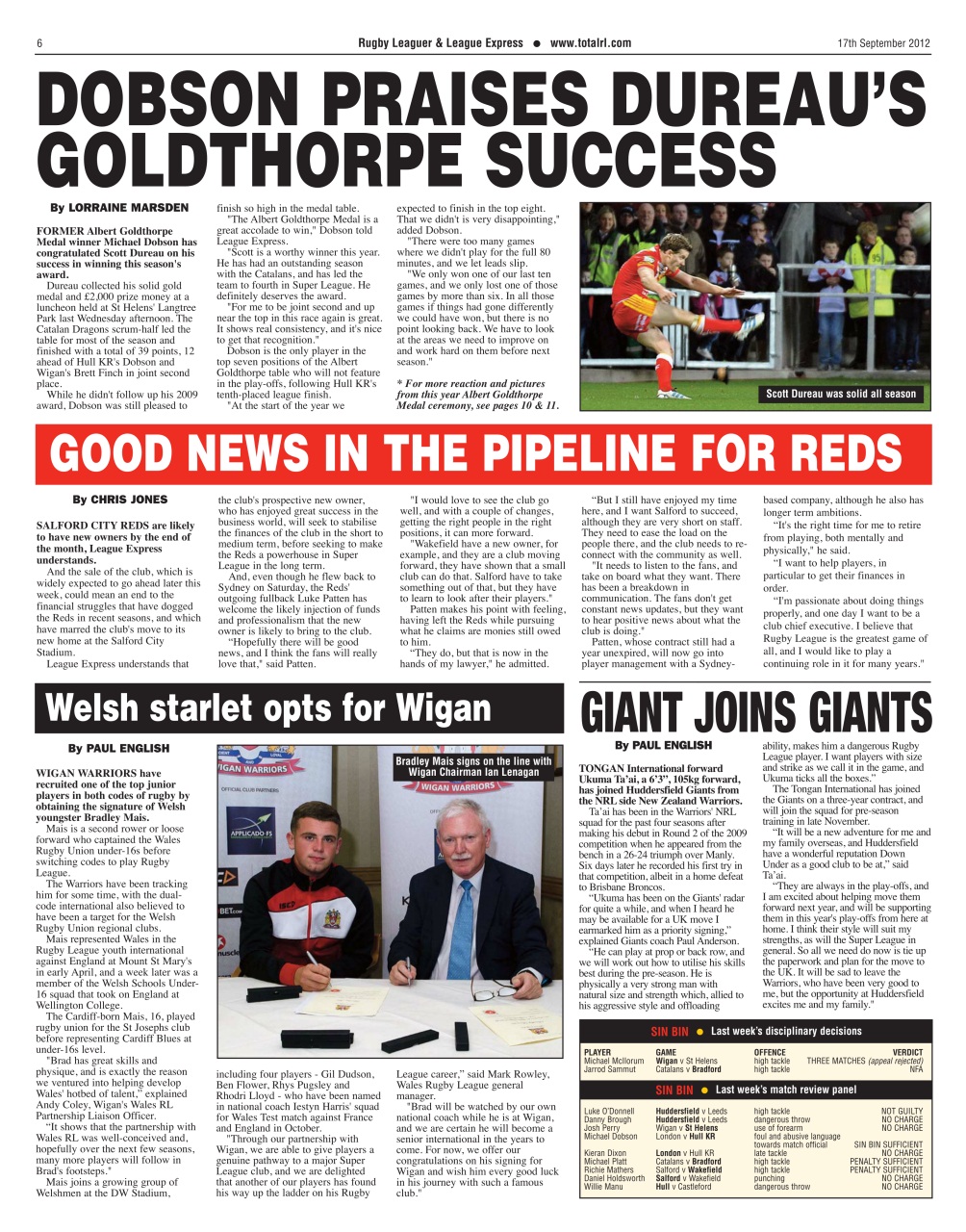 League Express Preview Pages