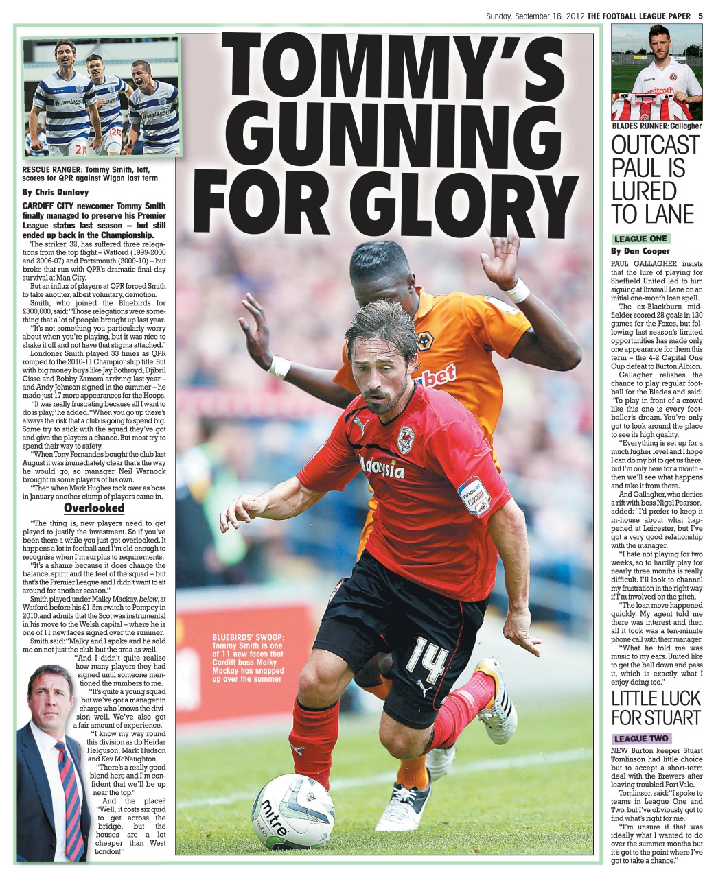 The Football League Paper Preview Pages