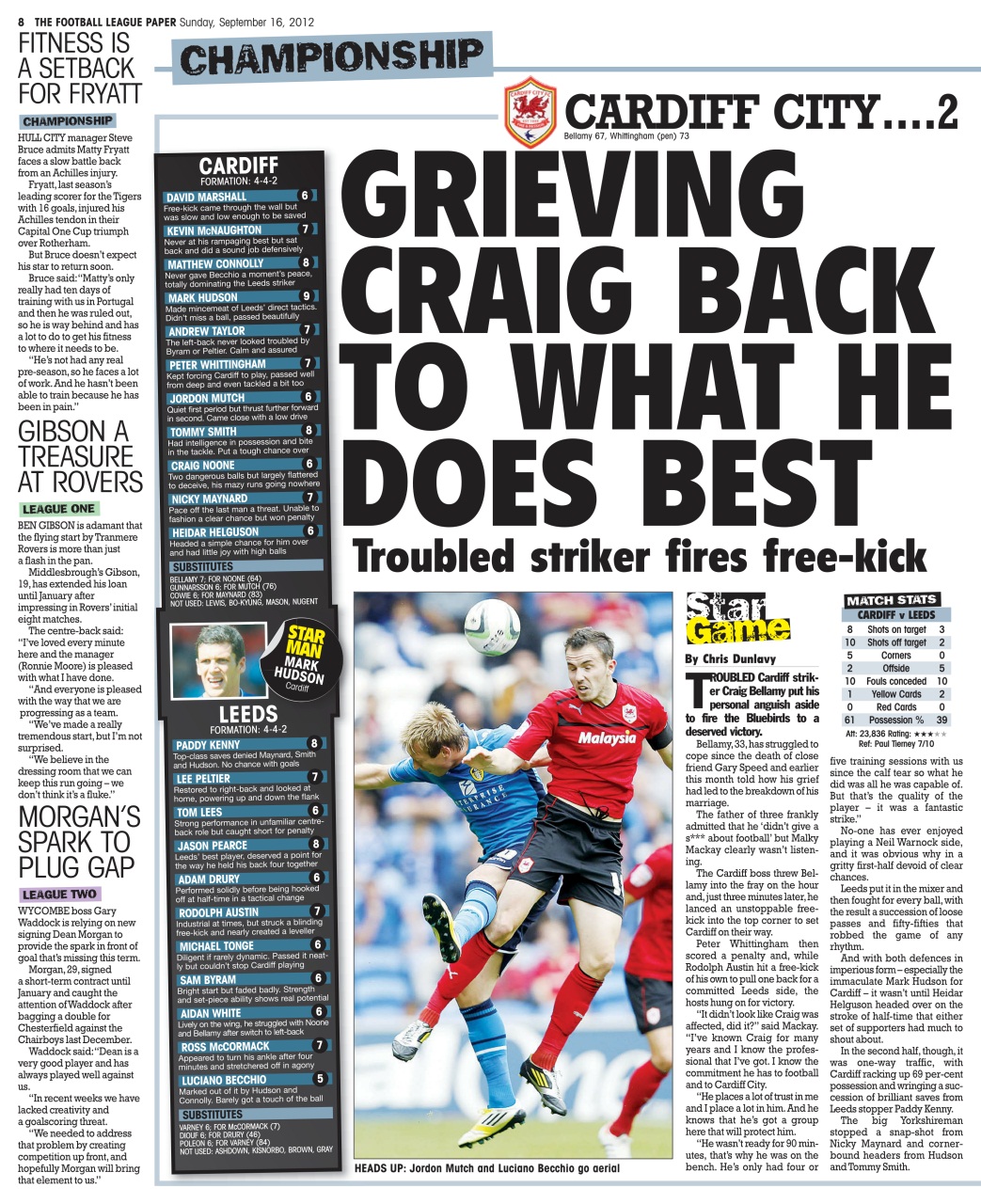 The Football League Paper Preview Pages