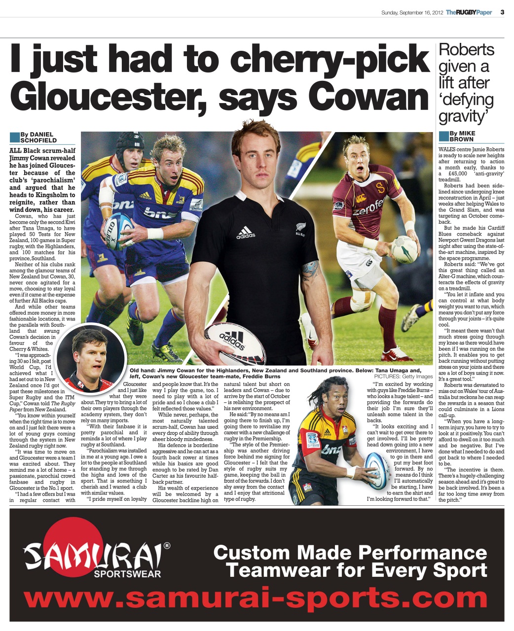 The Rugby Paper Preview Pages