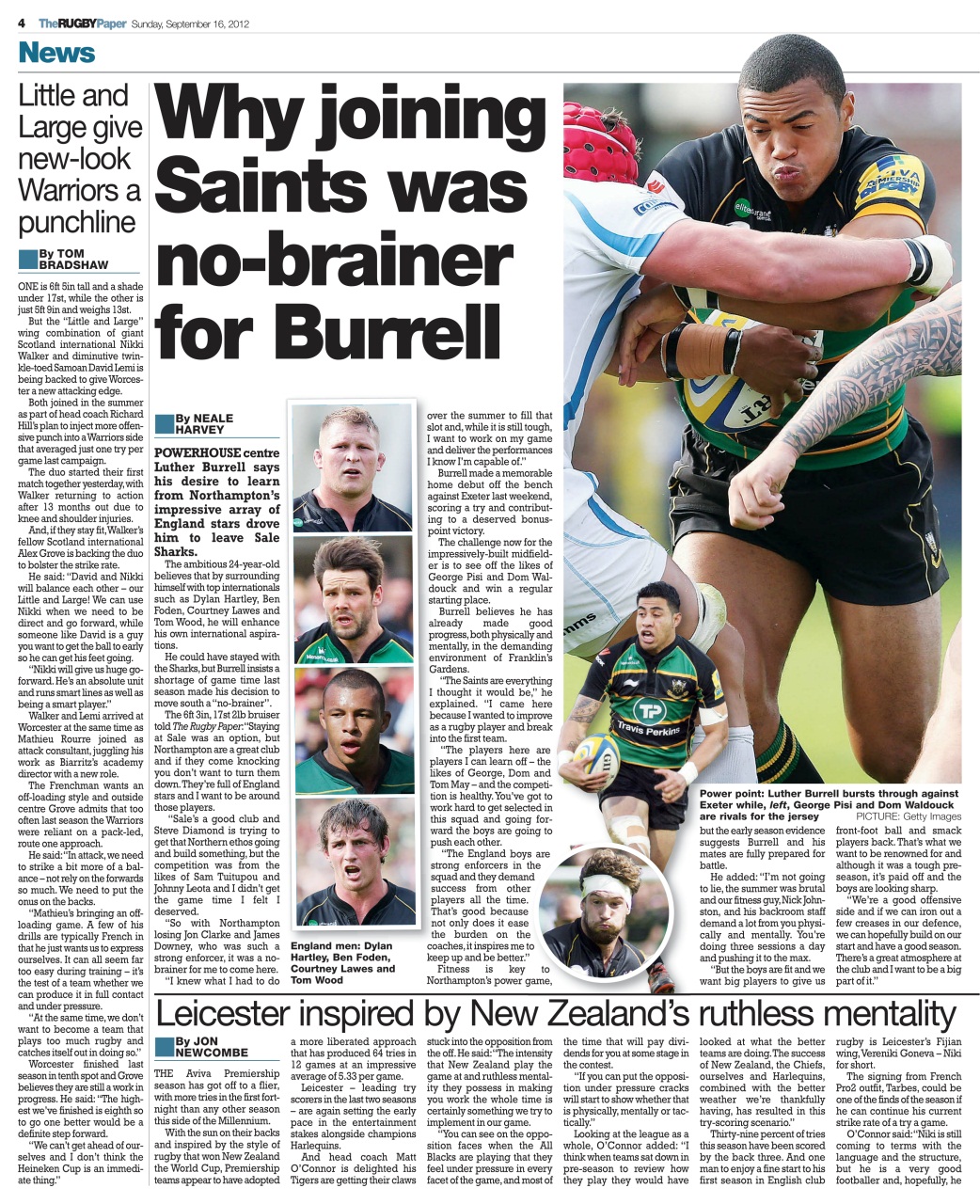 The Rugby Paper Preview Pages