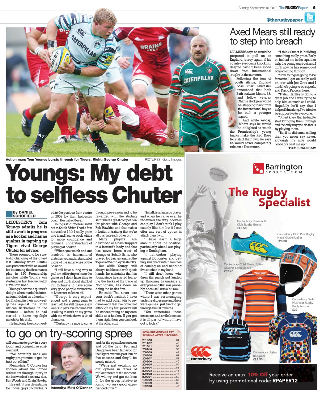 The Rugby Paper Preview Pages