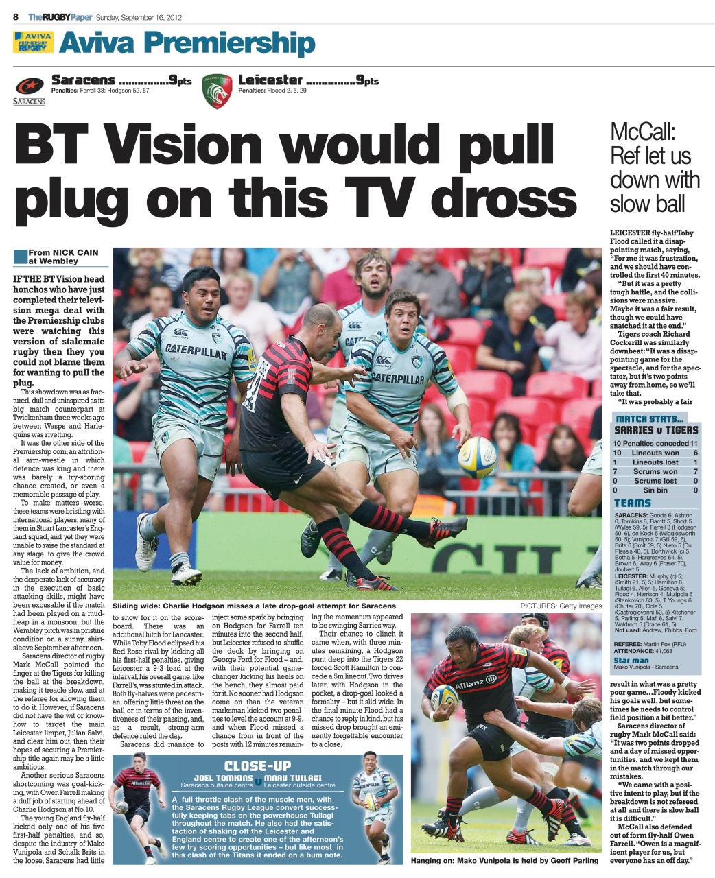 The Rugby Paper Preview Pages