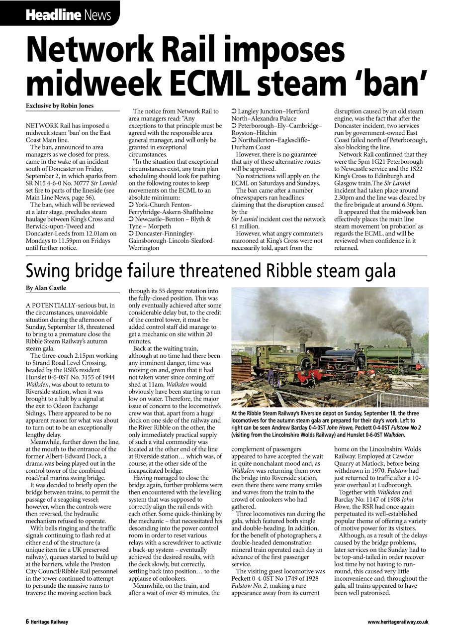Heritage Railway Preview Pages