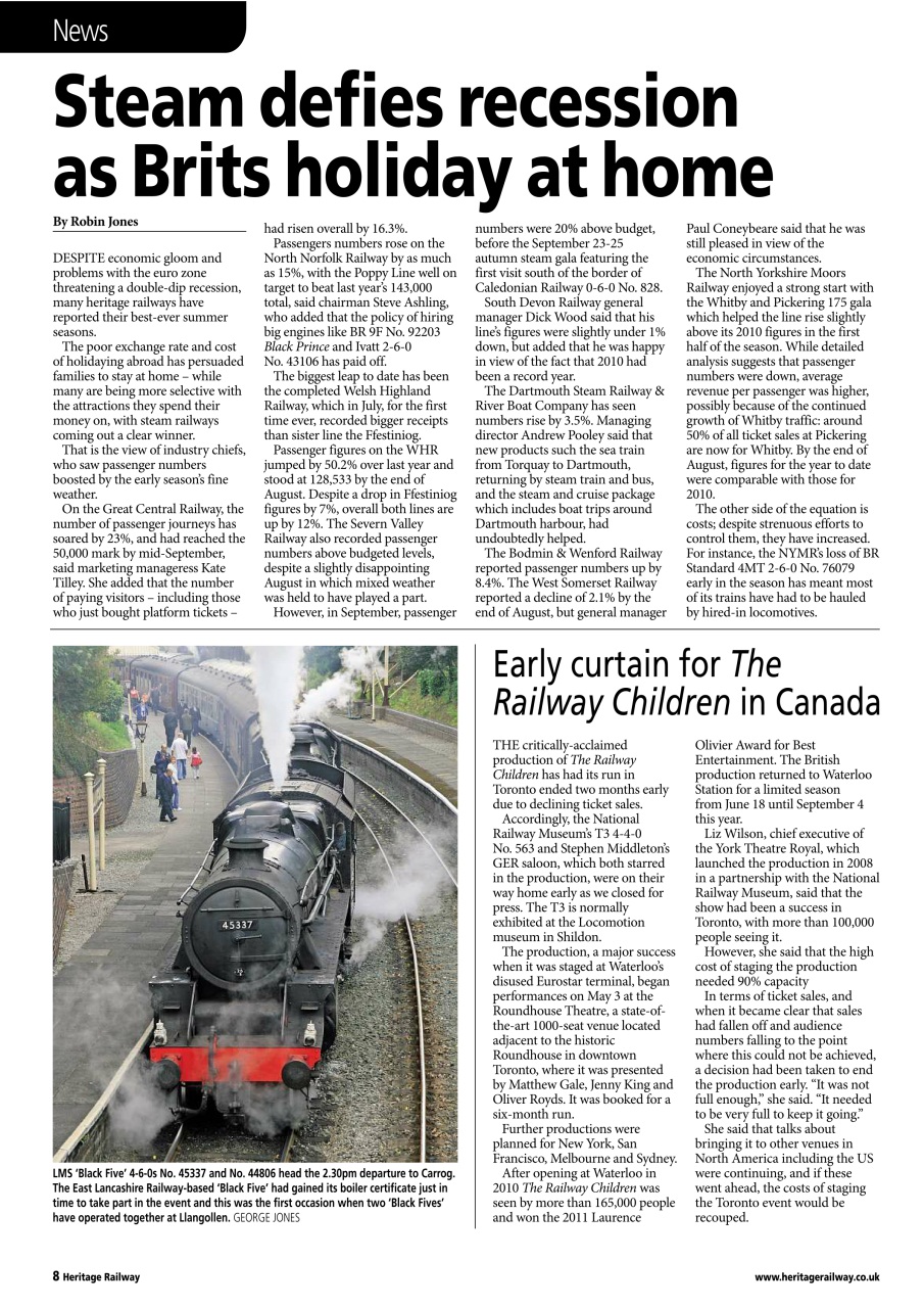 Heritage Railway Preview Pages