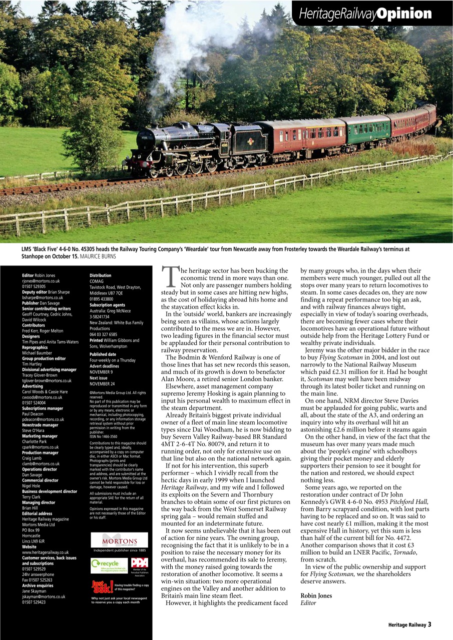 Heritage Railway Preview Pages