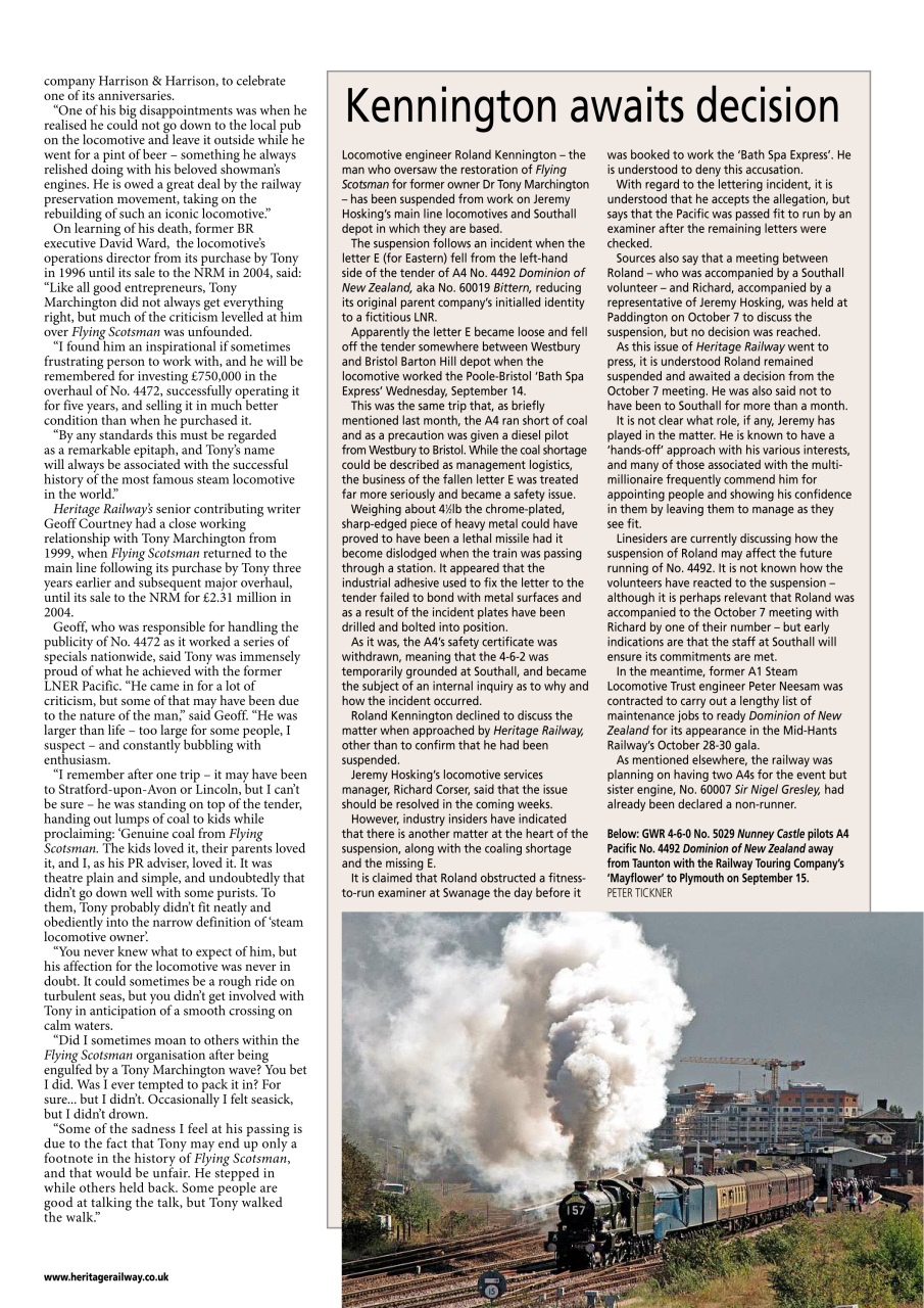 Heritage Railway Preview Pages