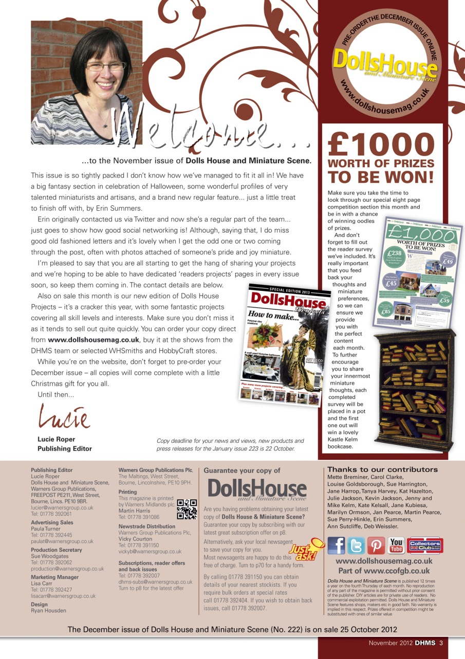 Dolls House and Miniature Scene Preview Pages