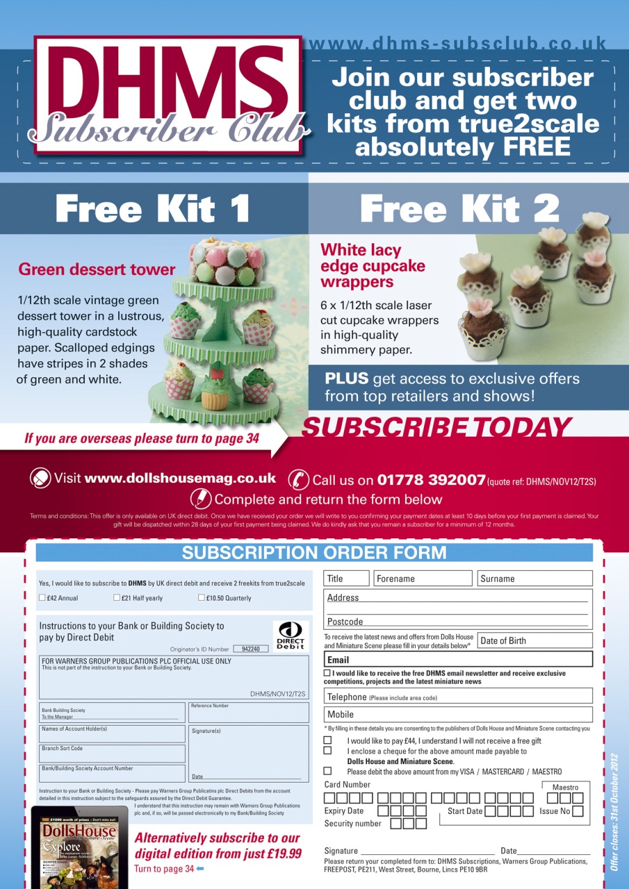 Dolls House and Miniature Scene Preview Pages