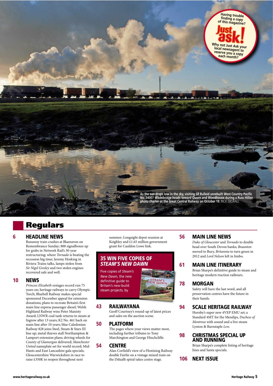 Heritage Railway Preview Pages