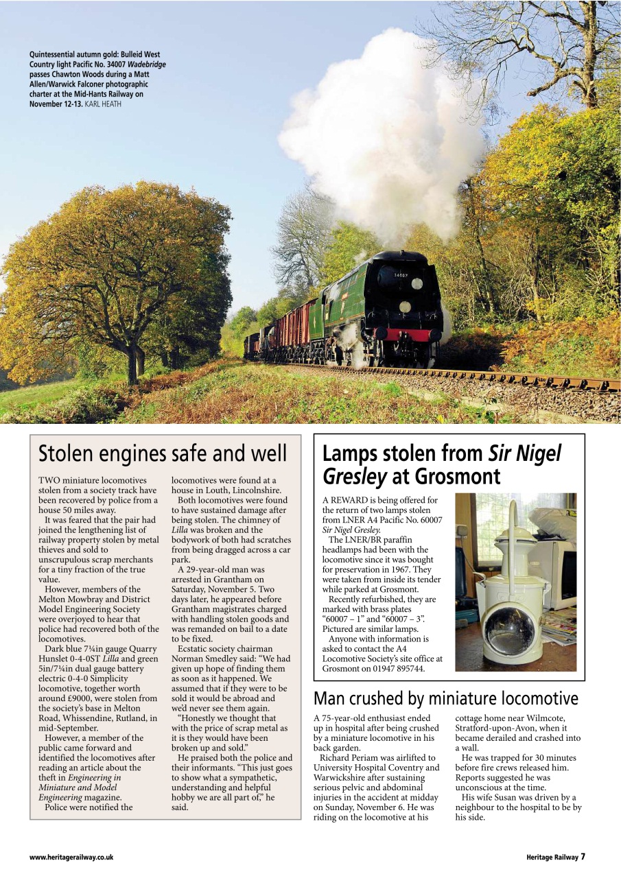 Heritage Railway Preview Pages