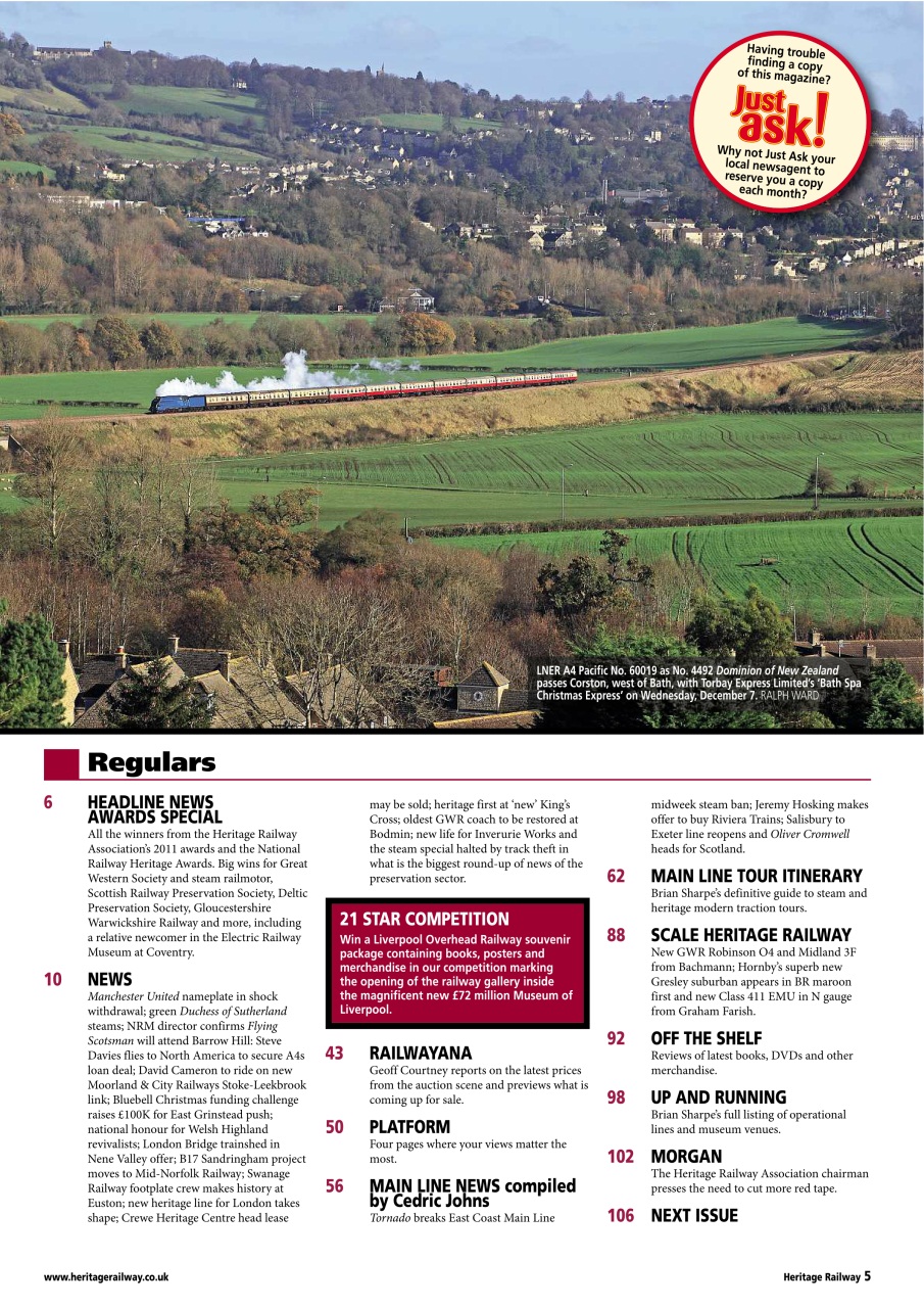 Heritage Railway Preview Pages