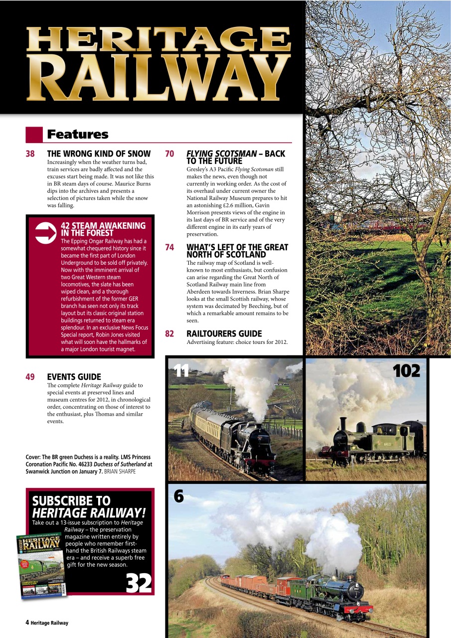 Heritage Railway Preview Pages