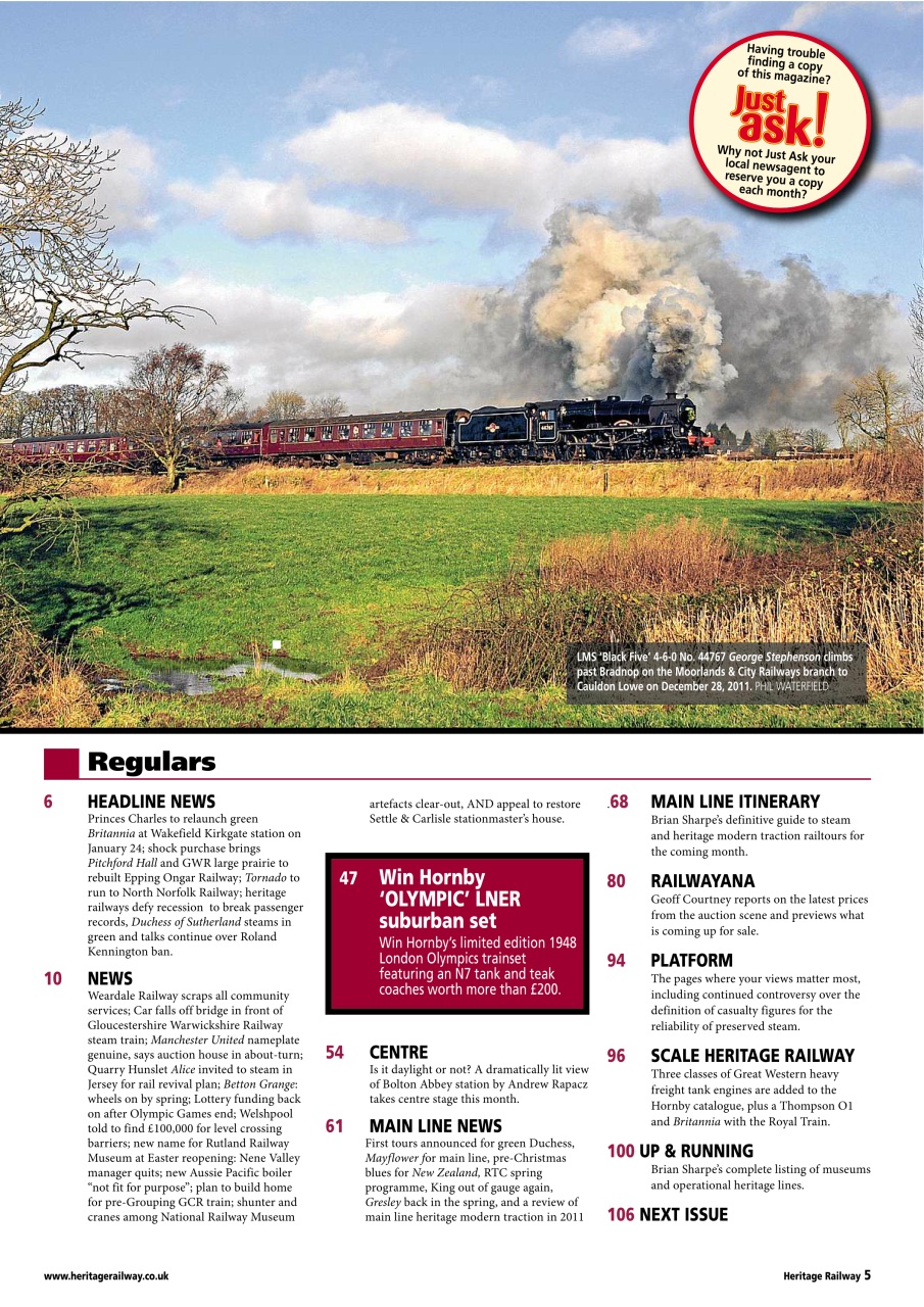 Heritage Railway Preview Pages