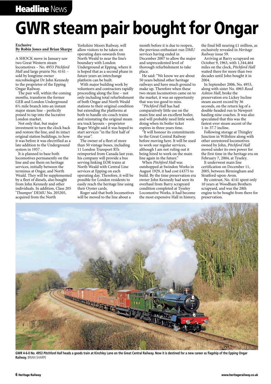 Heritage Railway Preview Pages