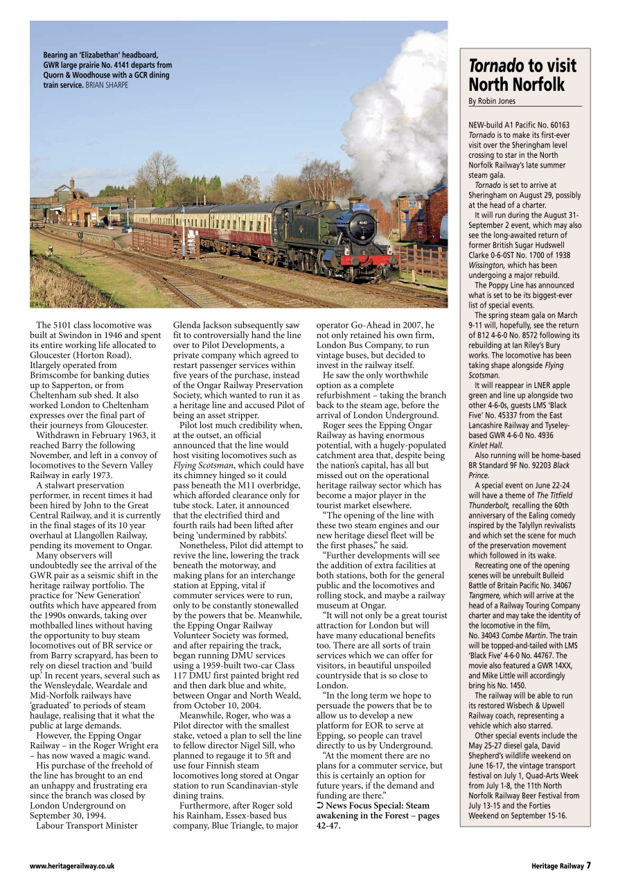 Heritage Railway Preview Pages