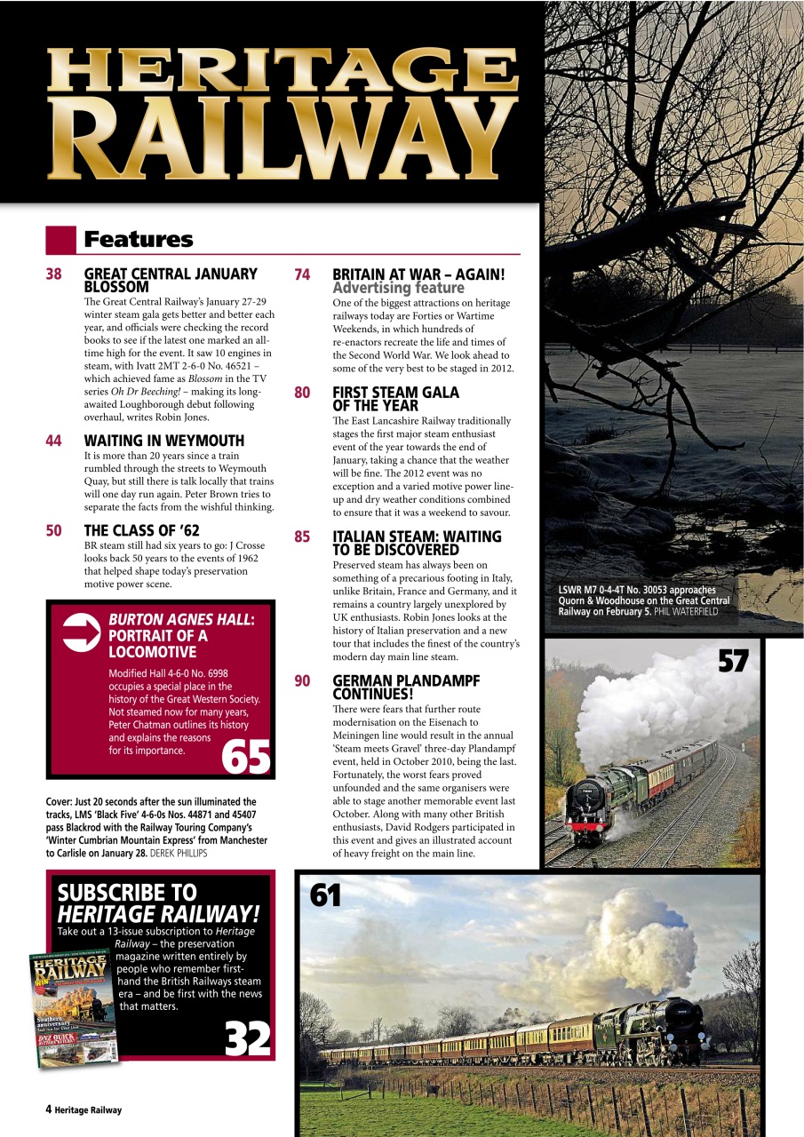 Heritage Railway Preview Pages