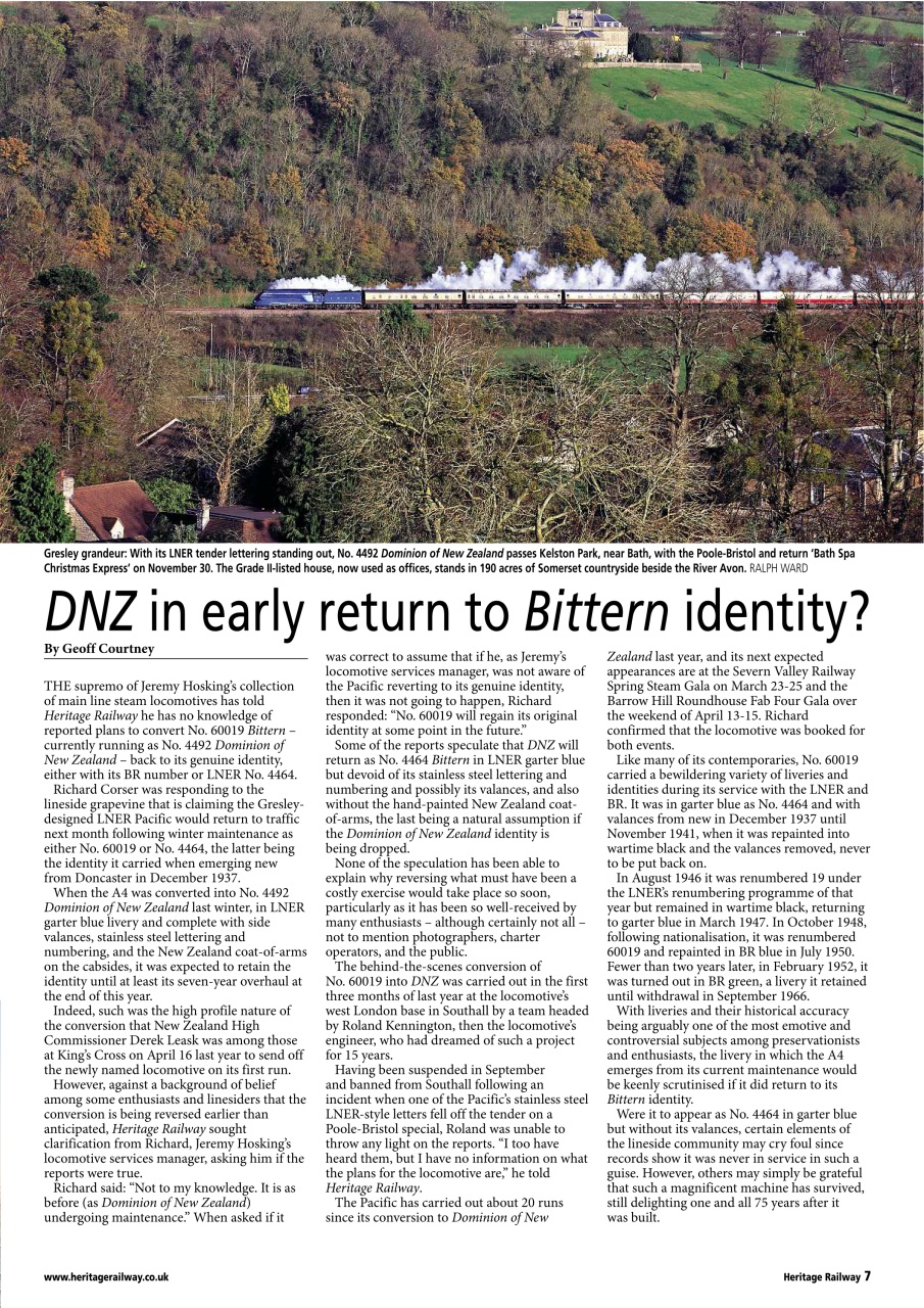 Heritage Railway Preview Pages