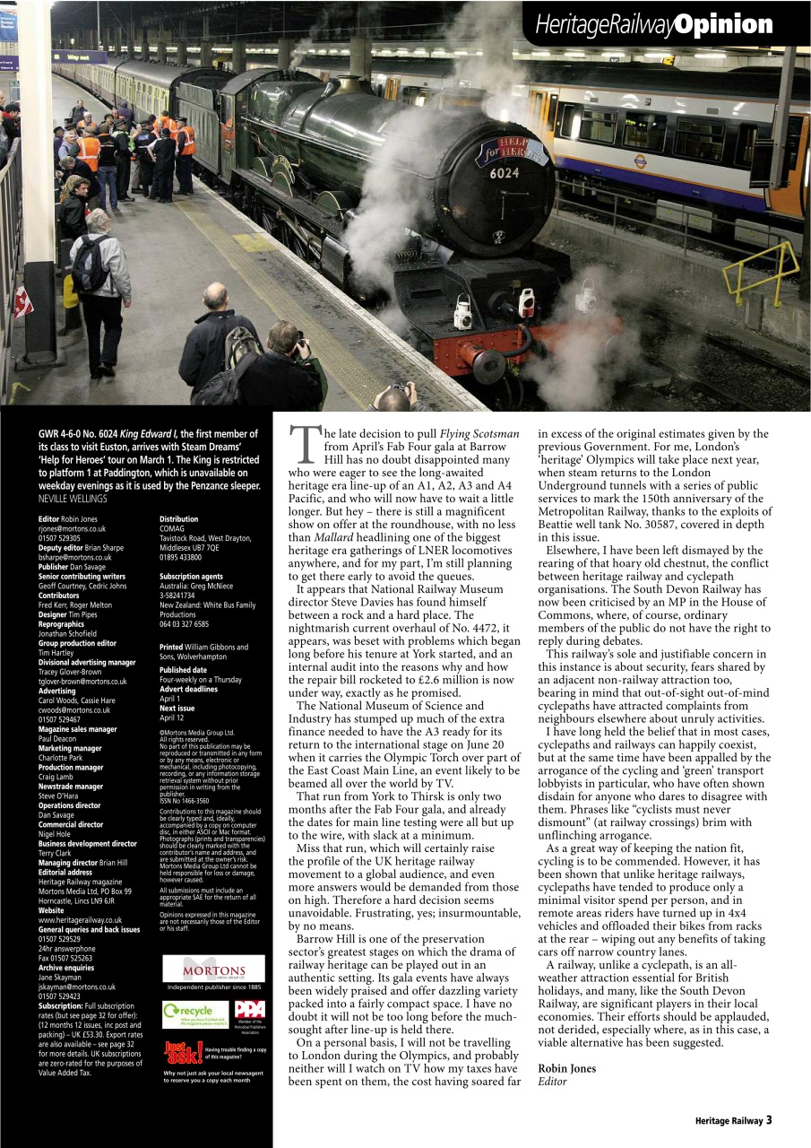 Heritage Railway Preview Pages