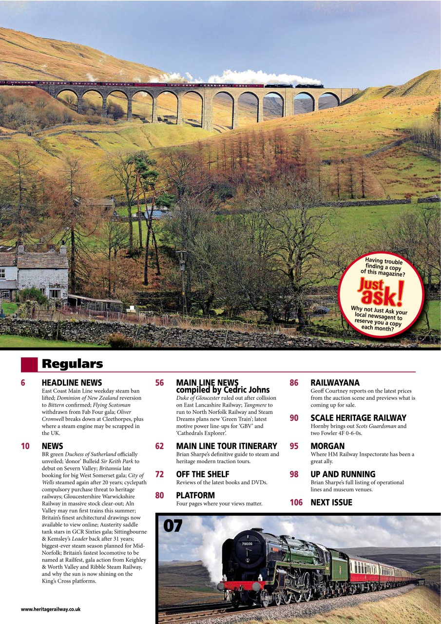 Heritage Railway Preview Pages