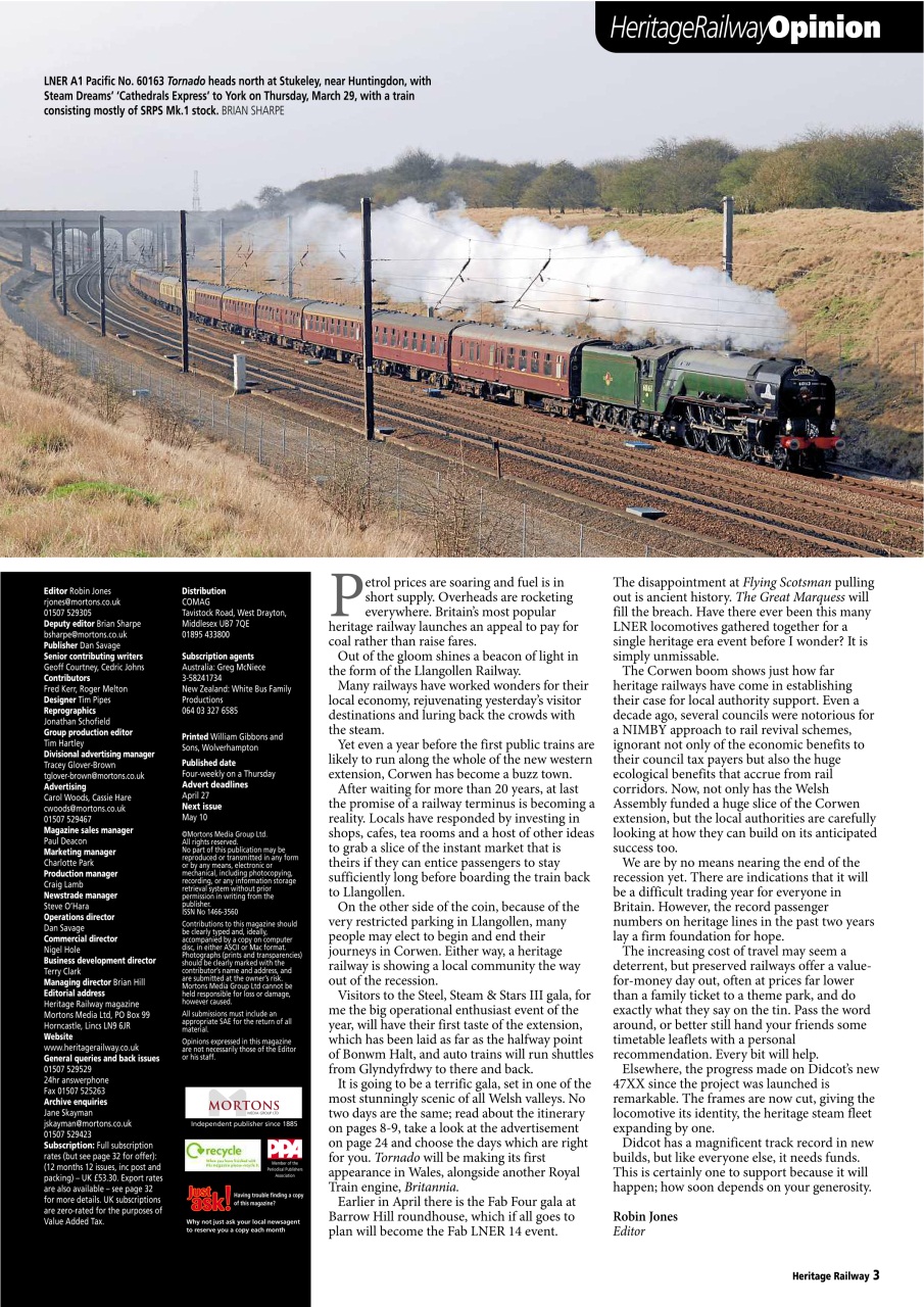 Heritage Railway Preview Pages