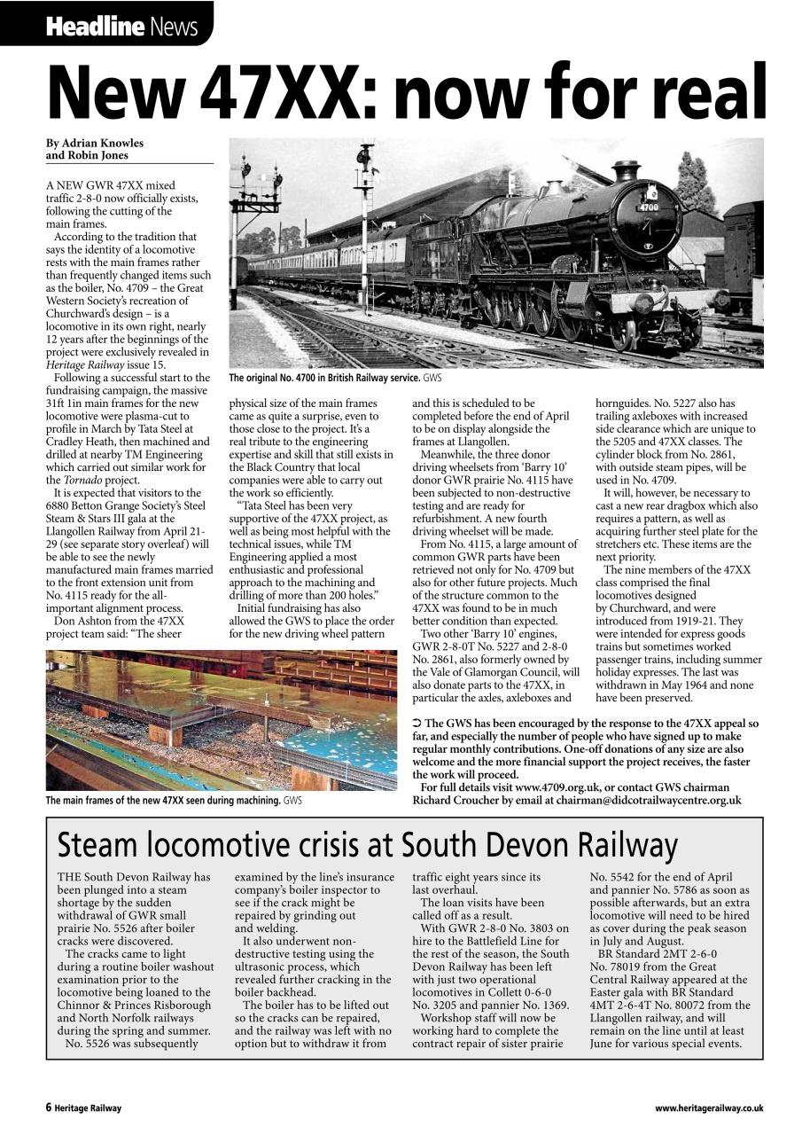 Heritage Railway Preview Pages