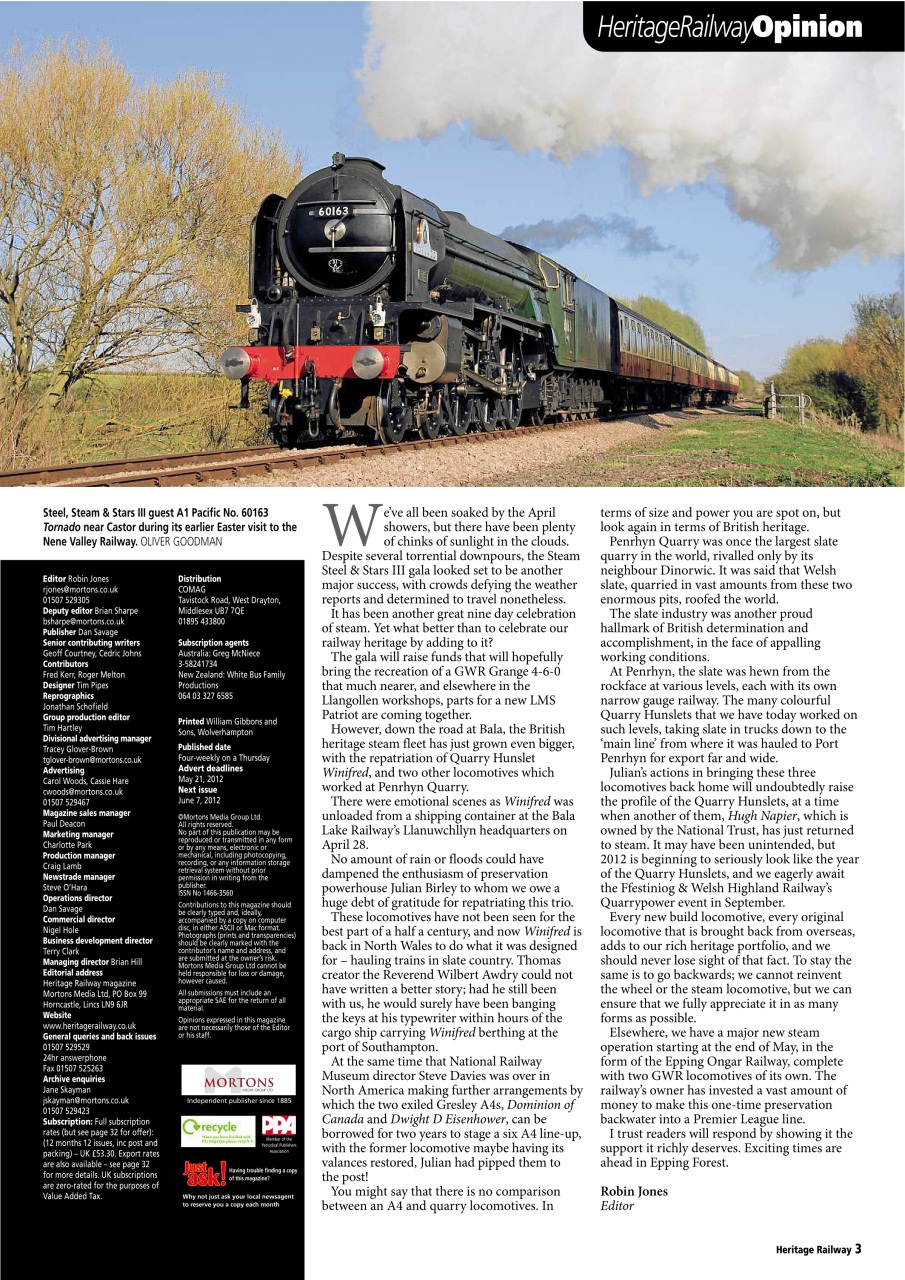 Heritage Railway Preview Pages
