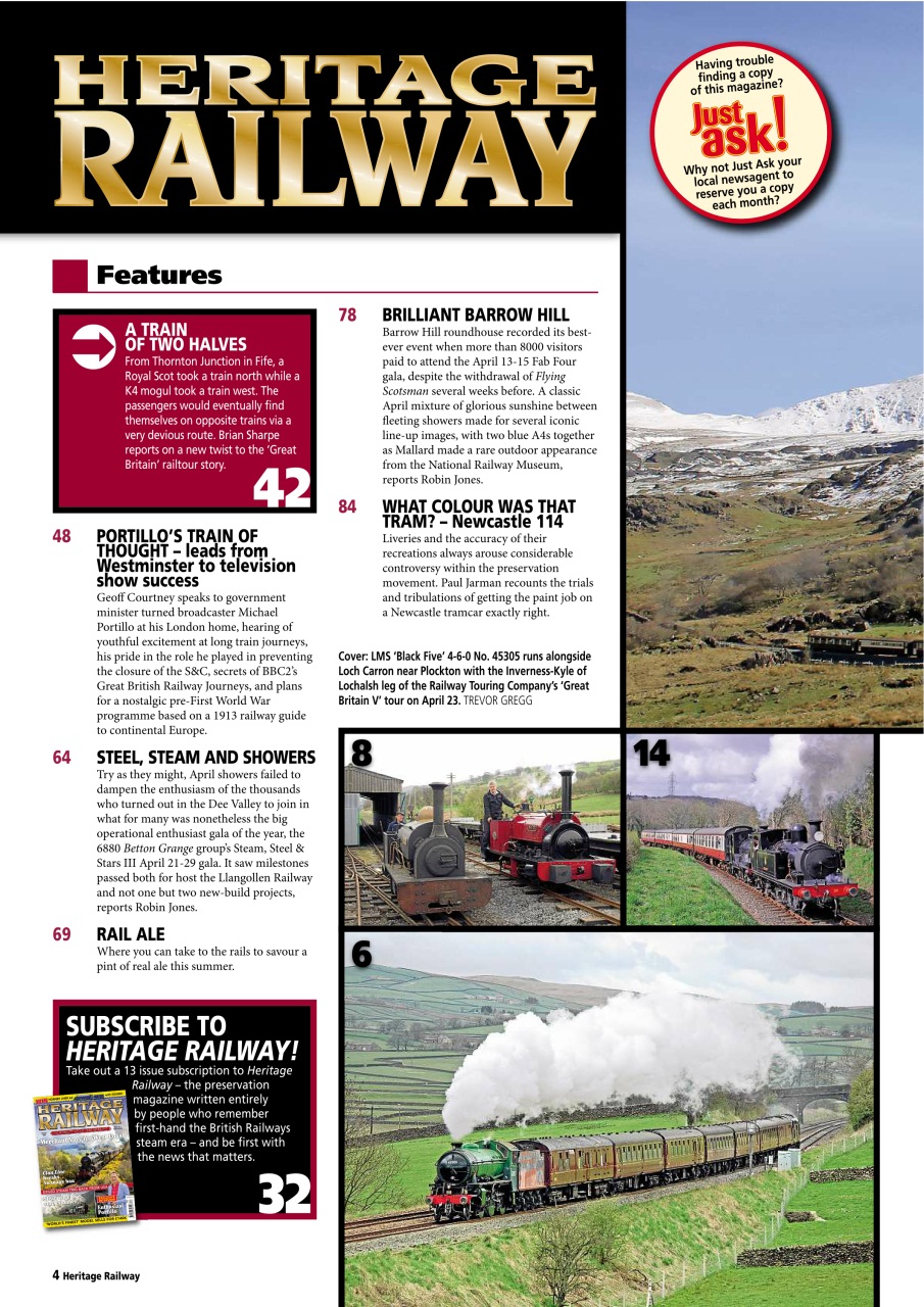 Heritage Railway Preview Pages