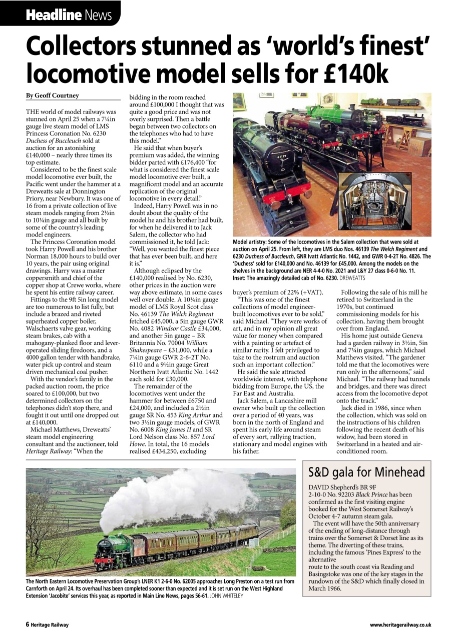 Heritage Railway Preview Pages