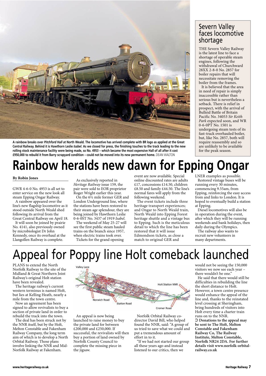 Heritage Railway Preview Pages