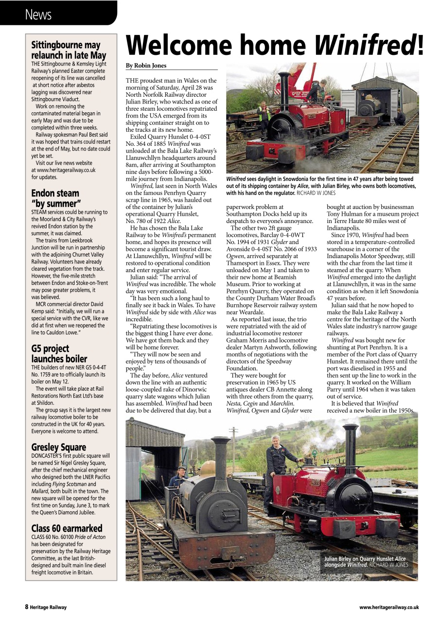 Heritage Railway Preview Pages