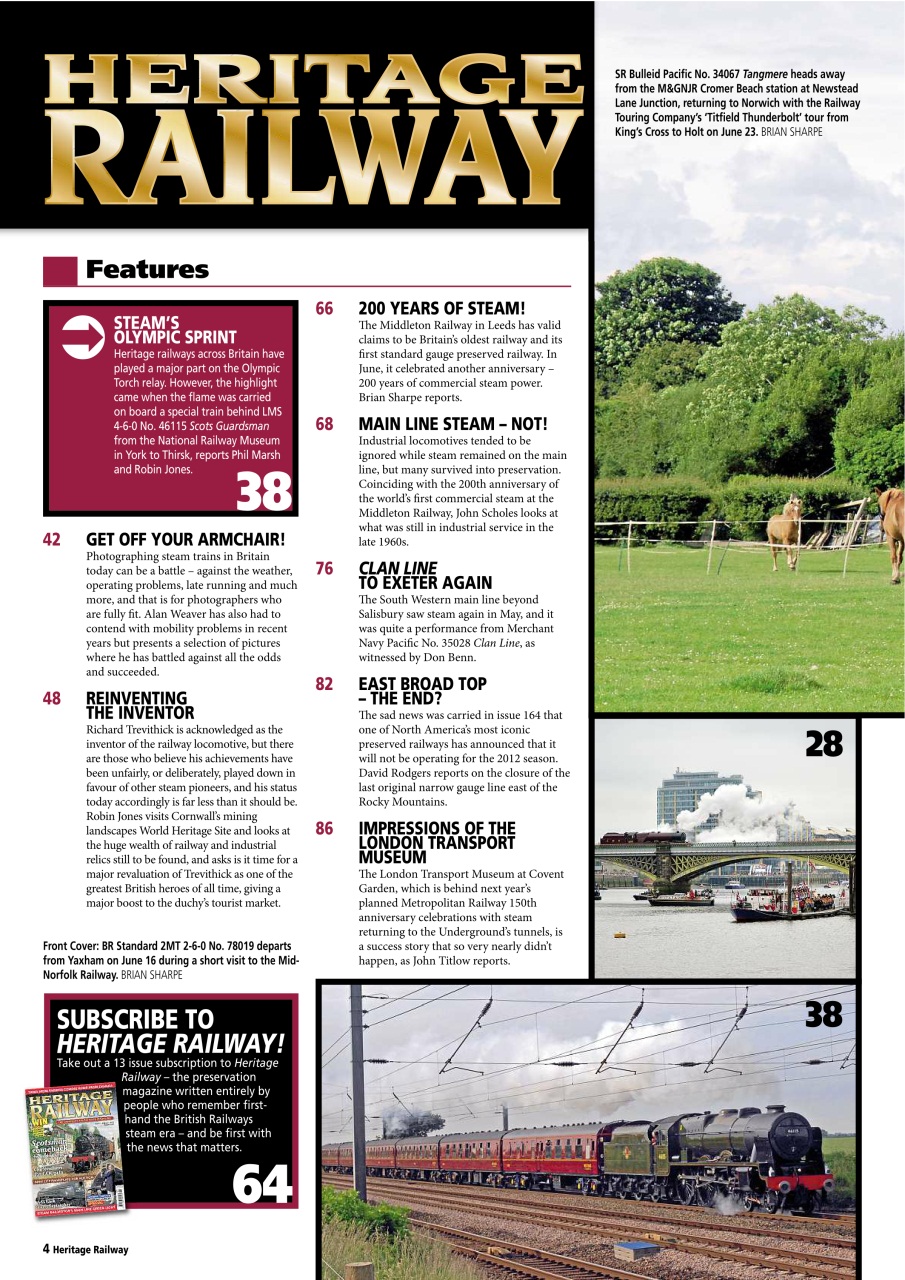 Heritage Railway Preview Pages