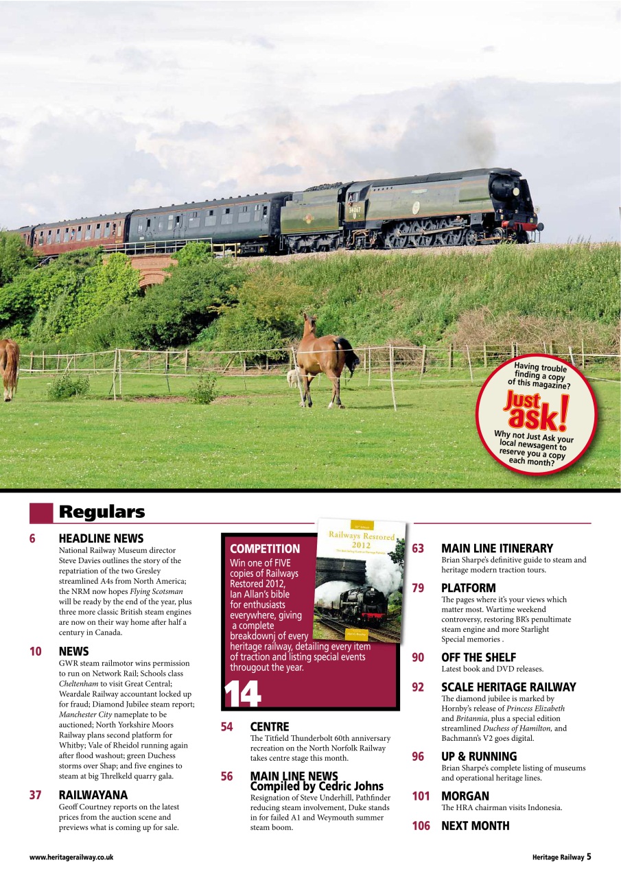 Heritage Railway Preview Pages