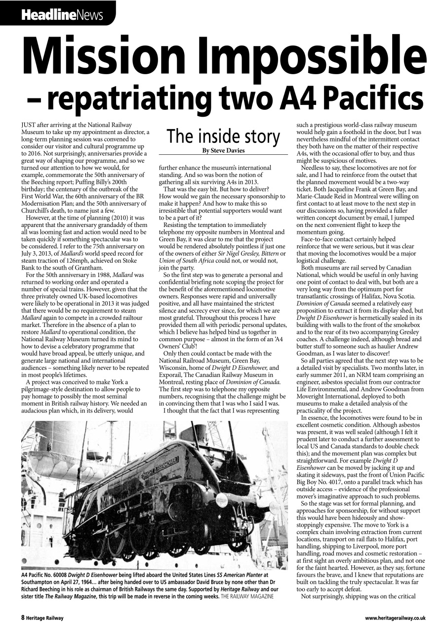 Heritage Railway Preview Pages