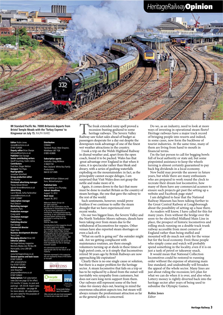 Heritage Railway Preview Pages