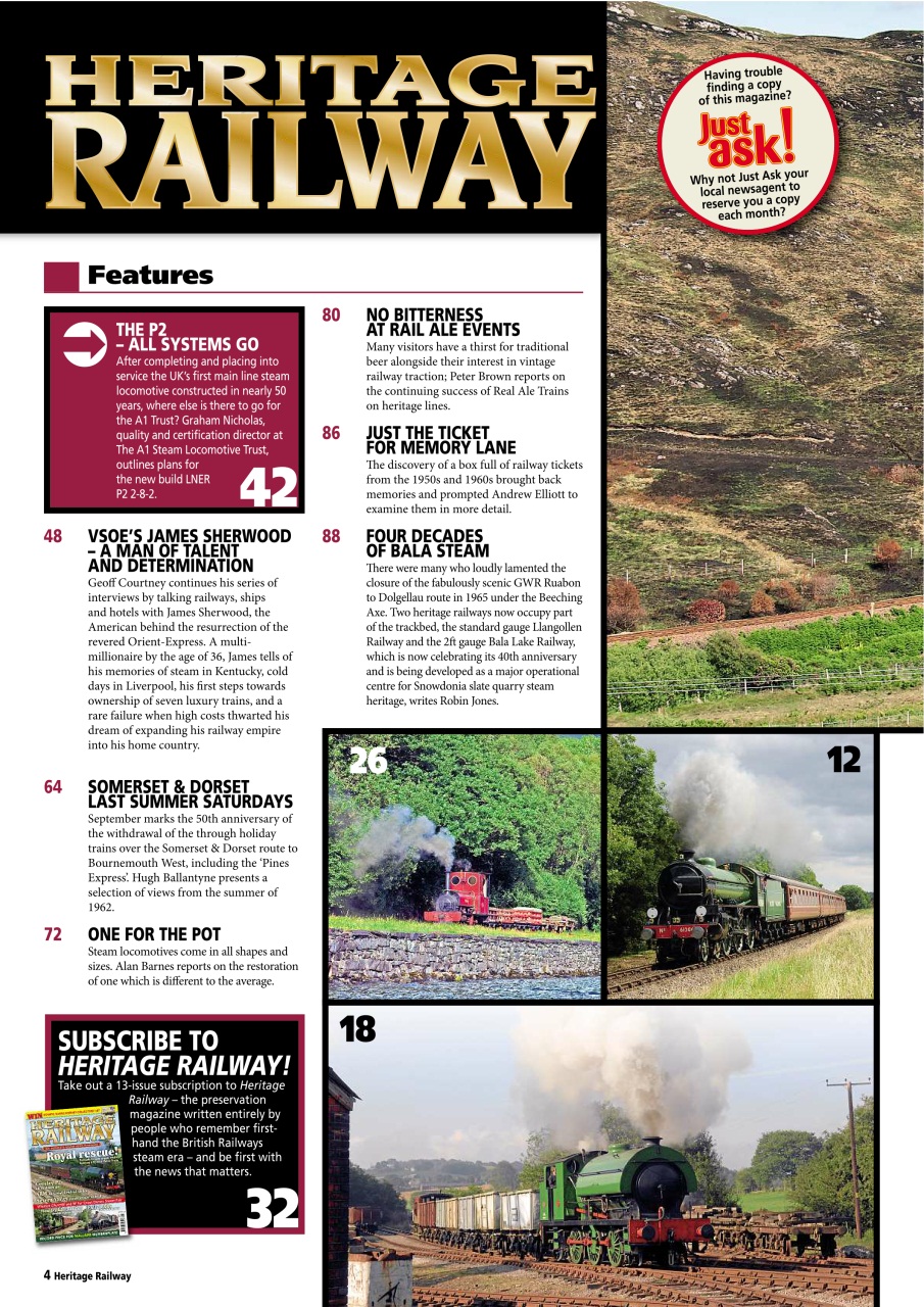 Heritage Railway Preview Pages