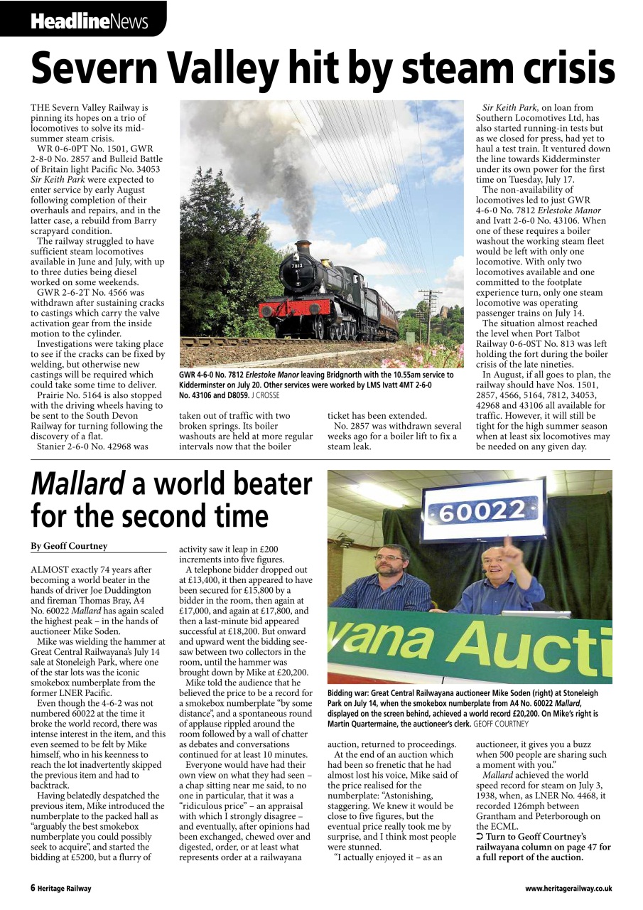 Heritage Railway Preview Pages