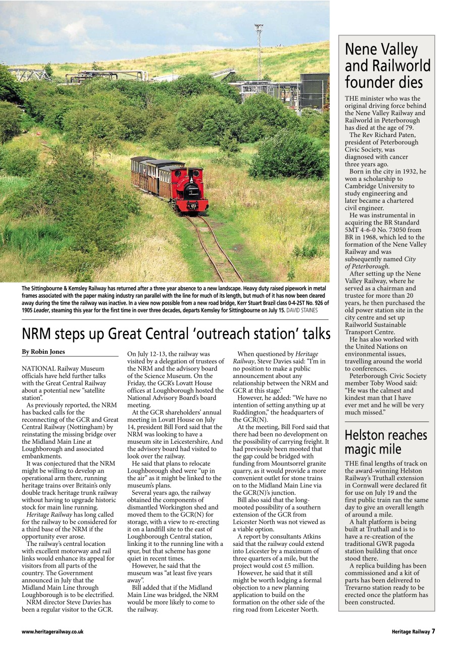 Heritage Railway Preview Pages