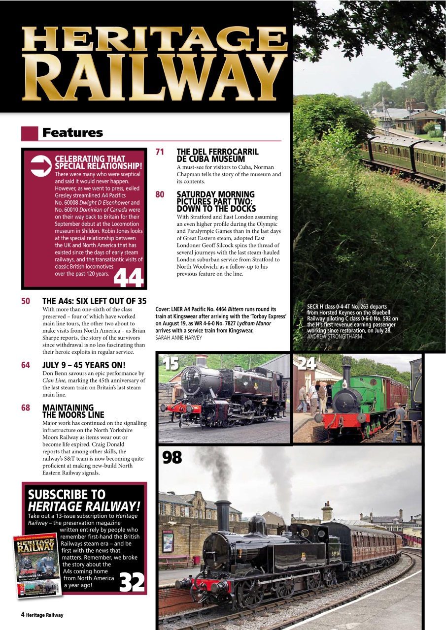 Heritage Railway Preview Pages