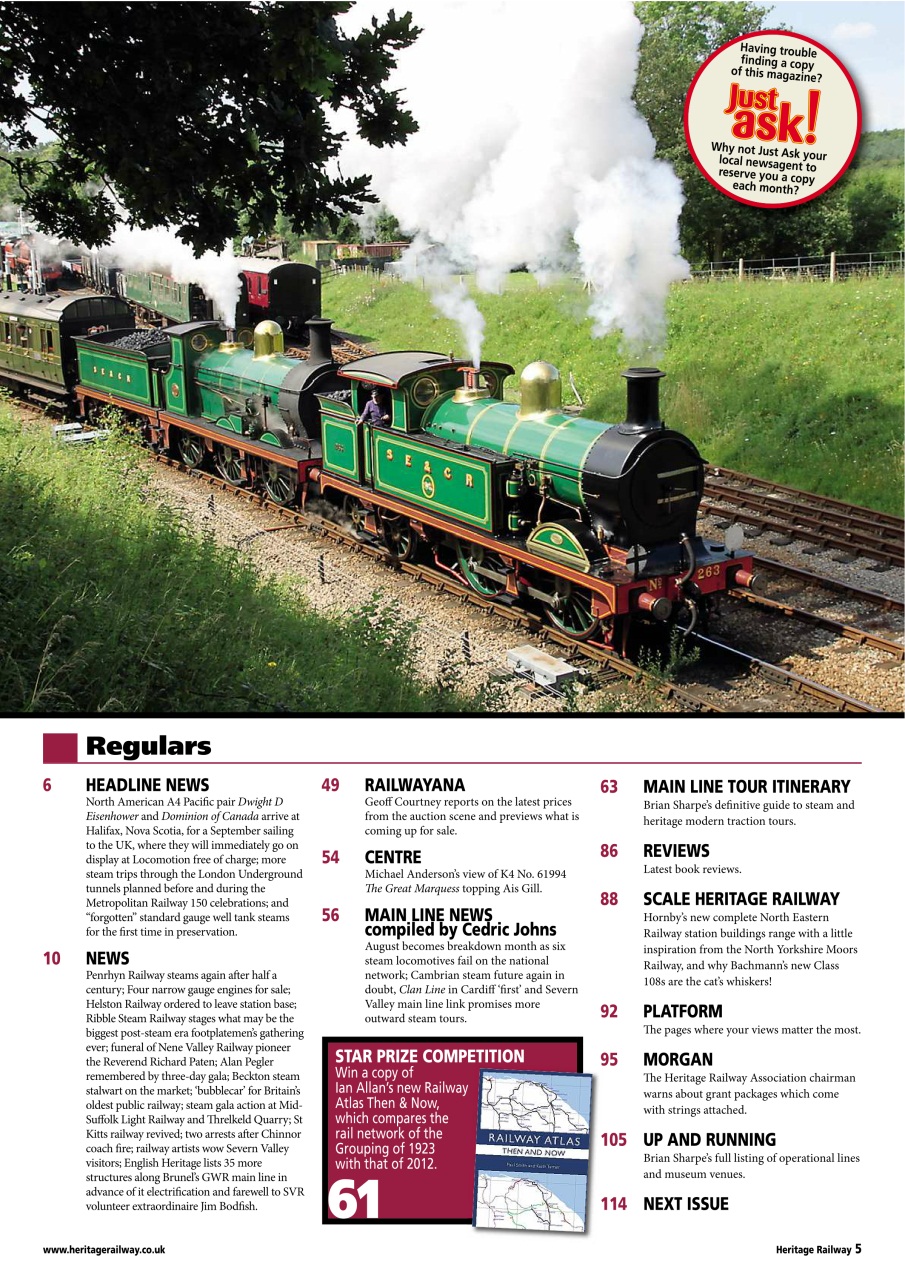Heritage Railway Preview Pages