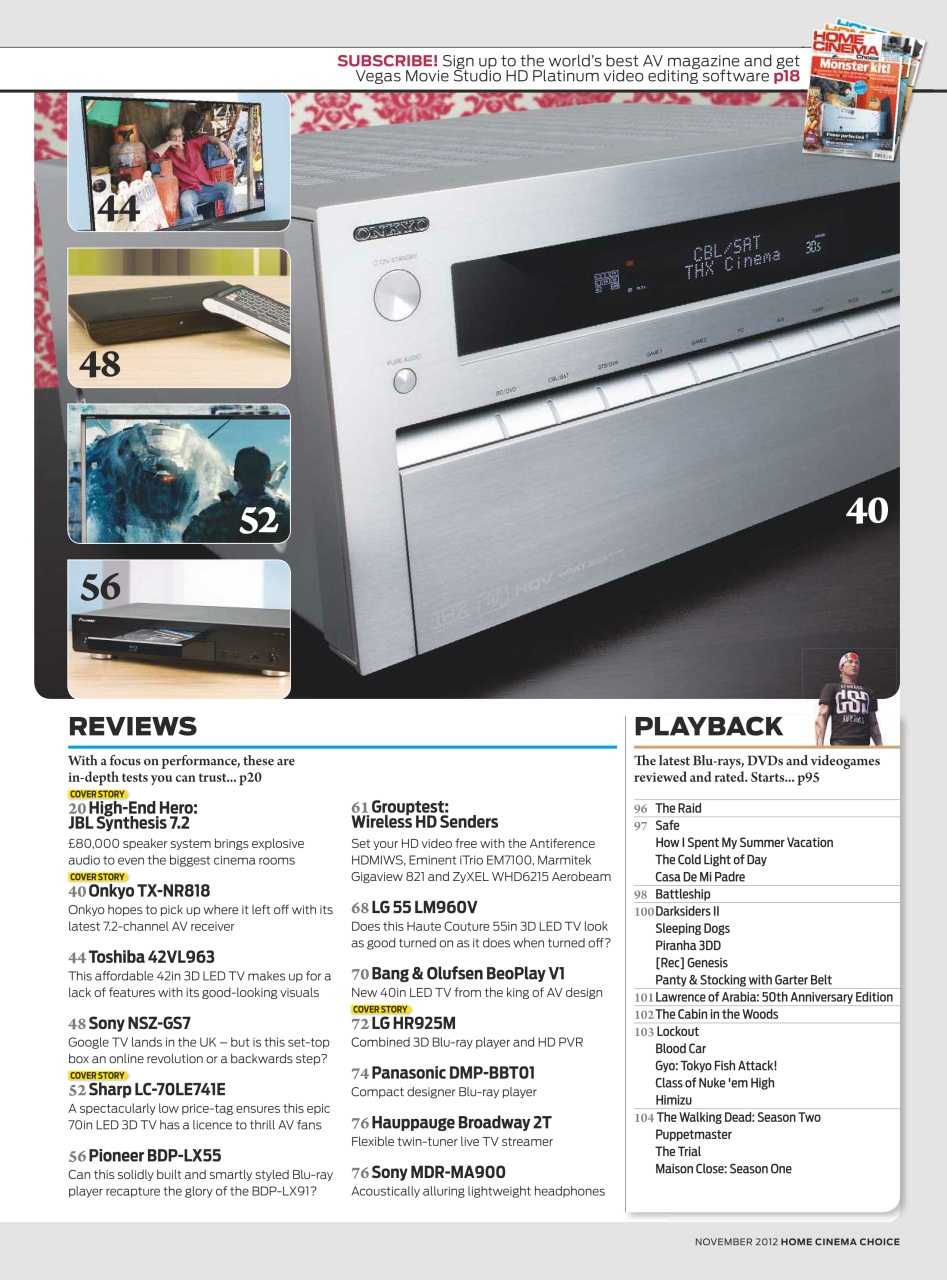 Home Cinema Choice Preview Pages