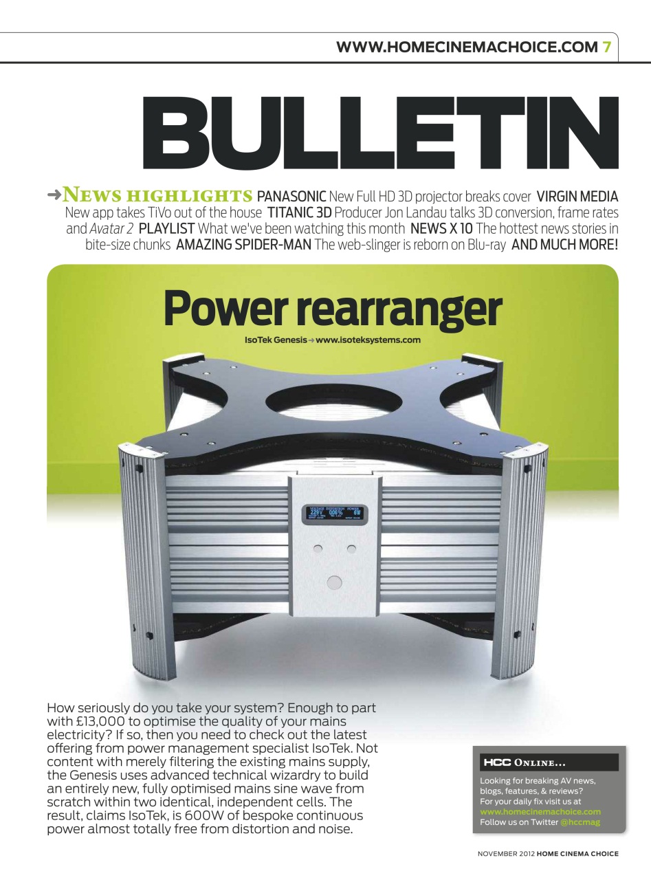 Home Cinema Choice Preview Pages