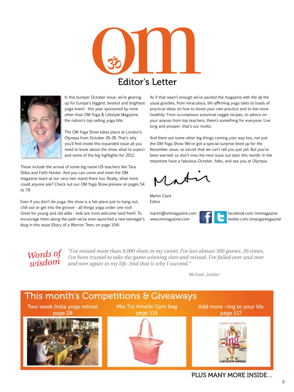 OM Yoga Magazine Preview Pages