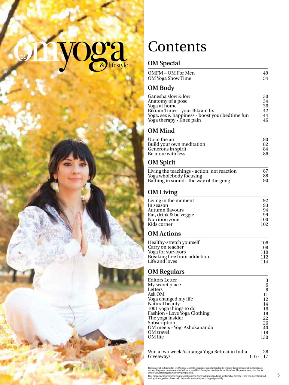 OM Yoga Magazine Preview Pages