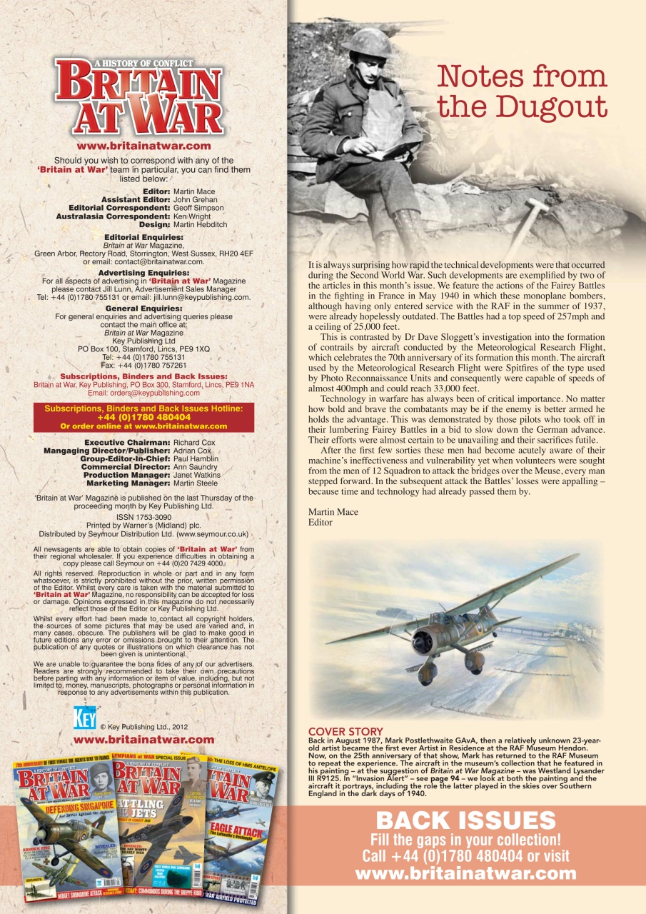 Britain at War Magazine Preview Pages