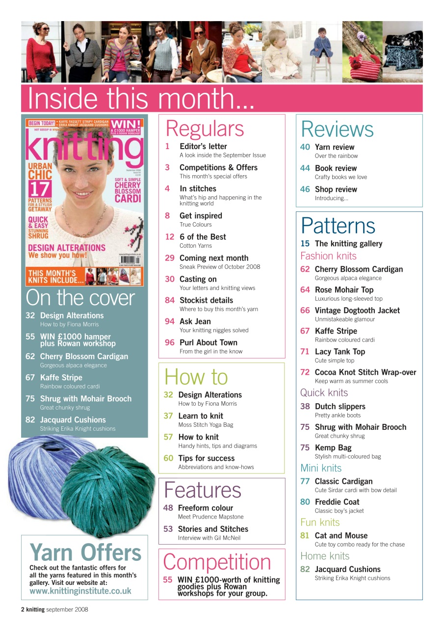 Knitting Preview Pages