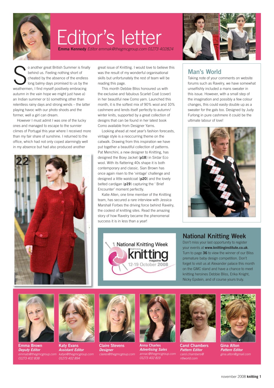 Knitting Preview Pages